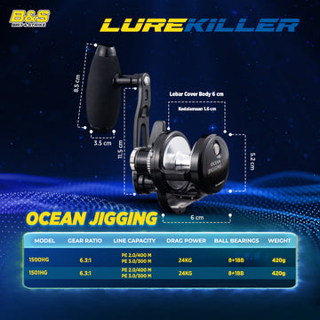 LUREKILLER Ocean Jigging Reel Overhead - RP023