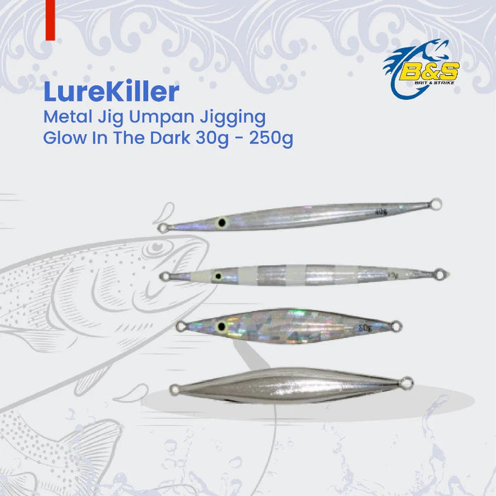 LureKiller Umpan Mancing Pancing Metal Jig Jigging 30-250G MJ044