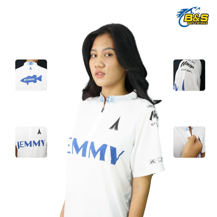 JEMMY JERSEY FISHING SPORT DRY FIT LENGAN PENDEK (HIU) DRYFIT