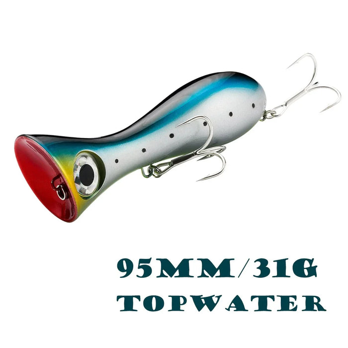 Lure popper 31g 95mm umpan popping killer mata 3D BNS LP221