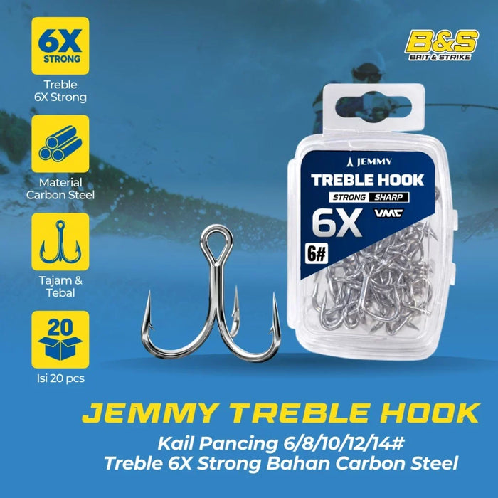 Treble Hook JEMMY 6XSTRONG KUP029