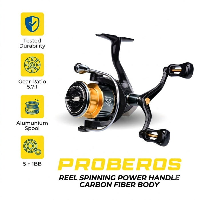 Reel Spinning Proberos YACUYU TF SERIES + EXTRA HANDLE - RP115