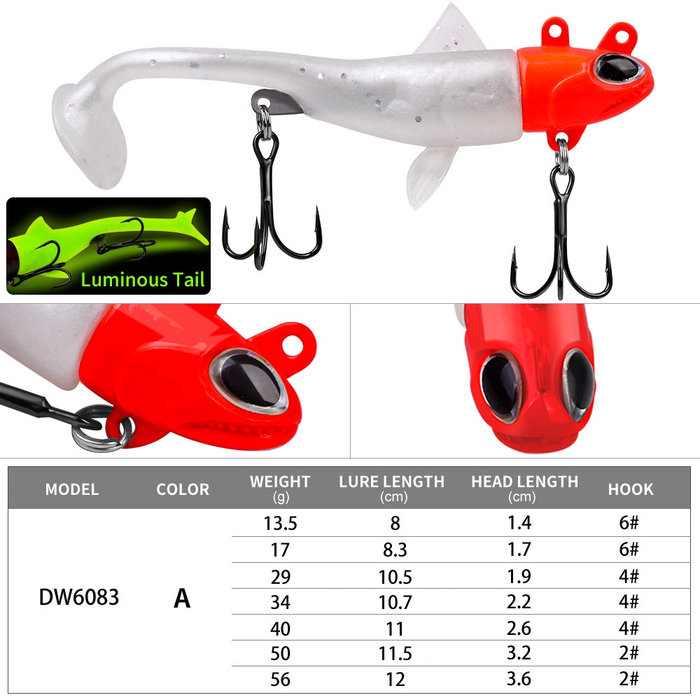 Umpan Pancing Lure Jig Ekor Lembut Topmouth Culter MJ049