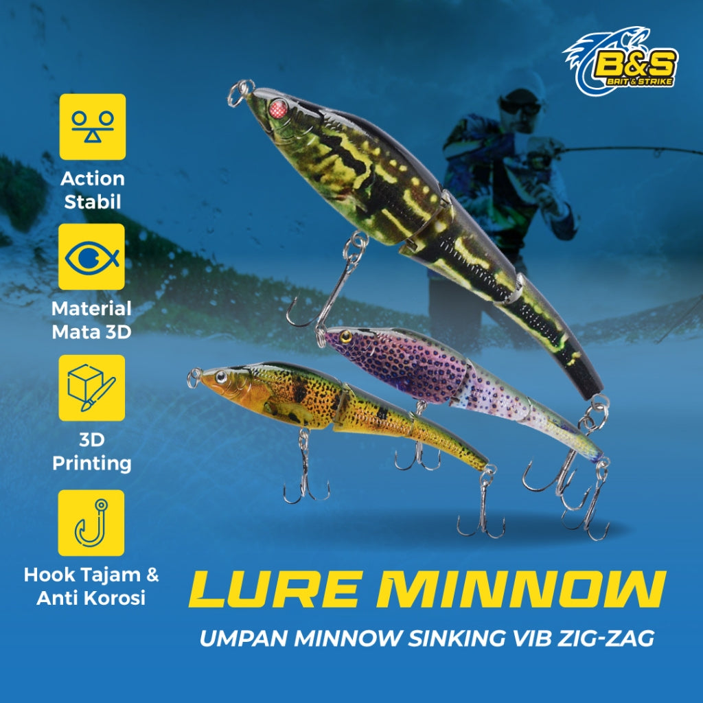 Minnow Sinking Multibagian VIB 8.9g/9.5cm - MN075
