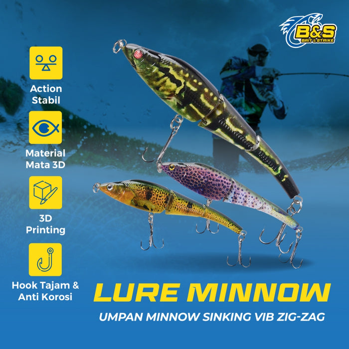 Minnow Sinking Multibagian VIB 8.9g/9.5cm - MN075