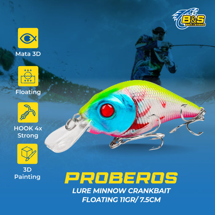 PROBEROS Minnow Crankbait Floating 11g/7.5cm - MN129