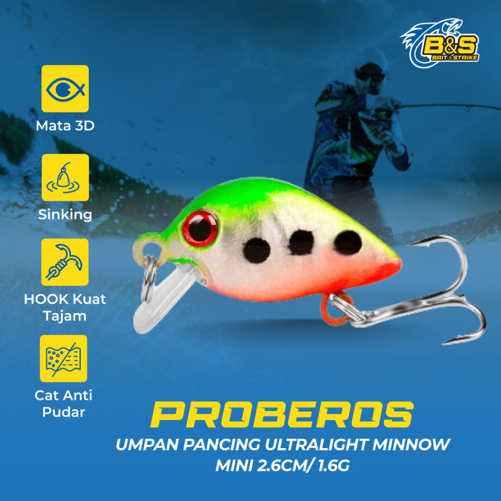 PROBEROS Mini Minnow Ultralight 1.6g/2.6cm - MN135
