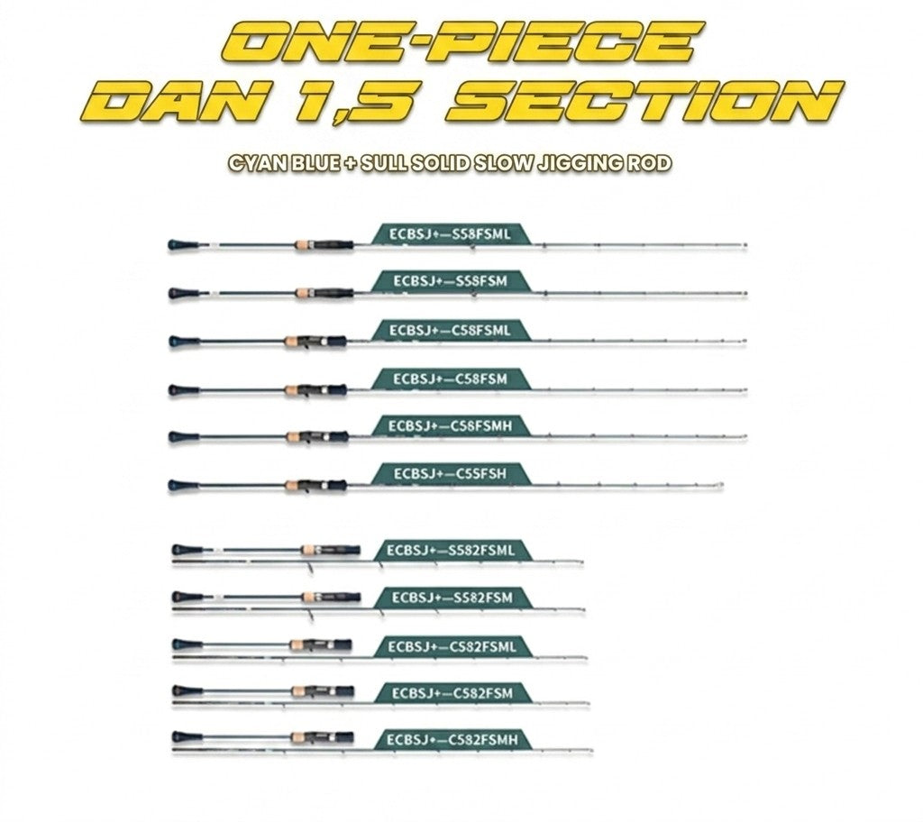 Ecooda Cyan Blue Slowjigging Rod - JP125