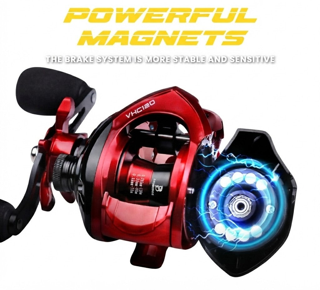 Reel Baitcasting Proberos CNC RED BLACK VHC120 - RP107