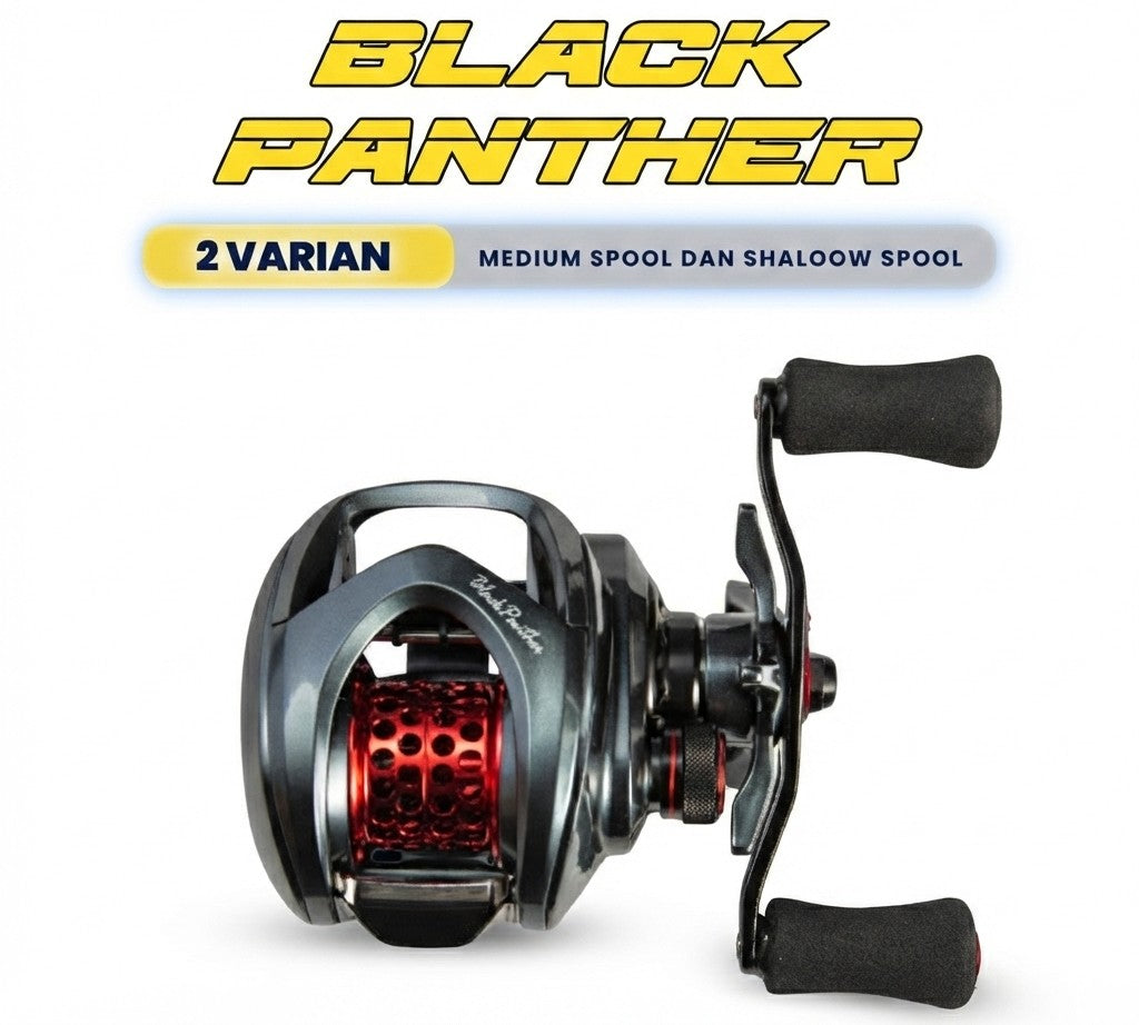 Reel Baitcasting Lemoren BLACK PANTHER - Rp004