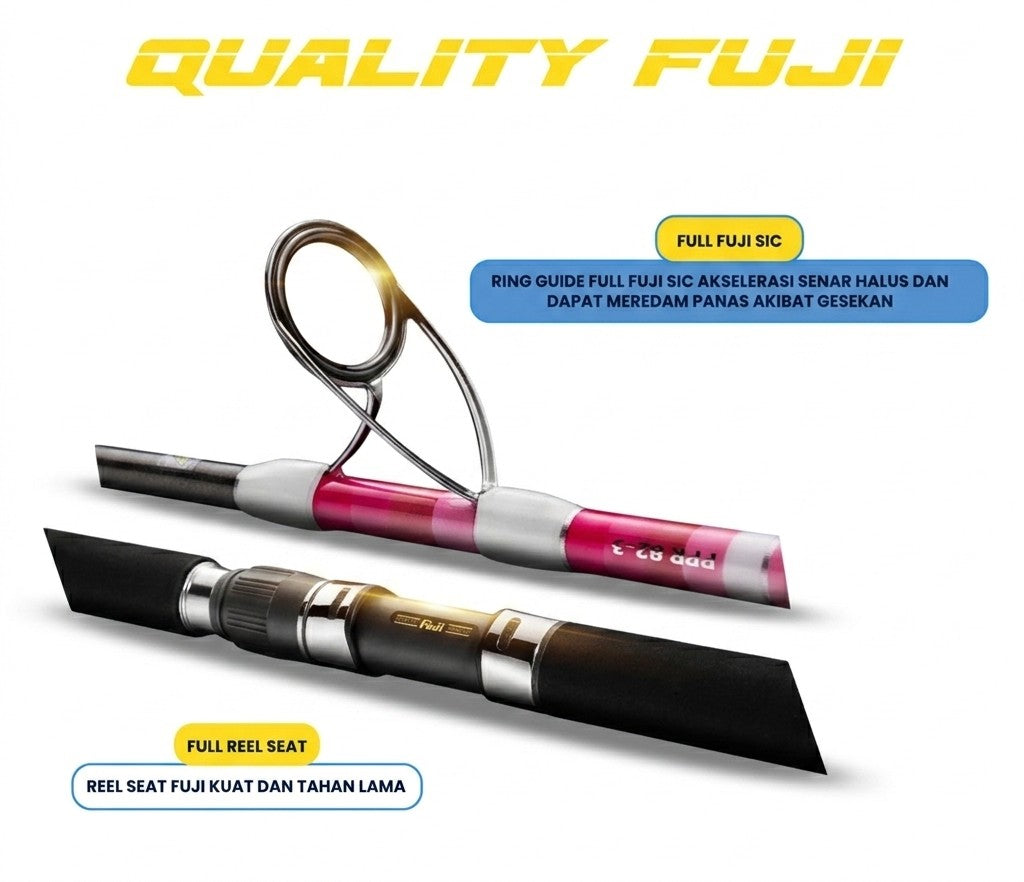 GT Fisher Pink Clouds Series Popping Rod - JP140
