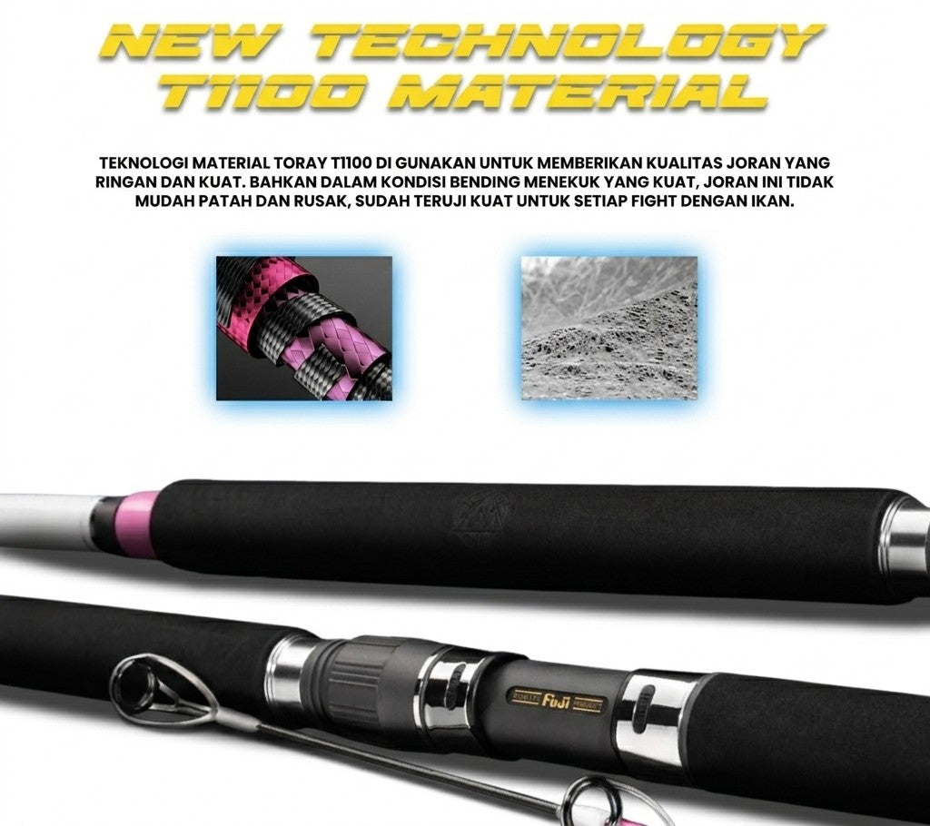 GT Fisher Pink Clouds Series Popping Rod - JP140