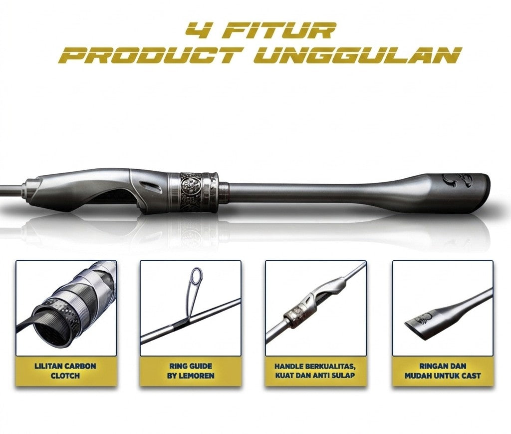 Lemoren Silver Snuke Rod - JP045