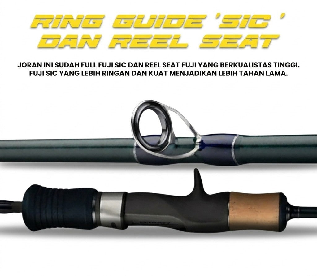 Ecooda Cyan Blue Slowjigging Rod - JP125