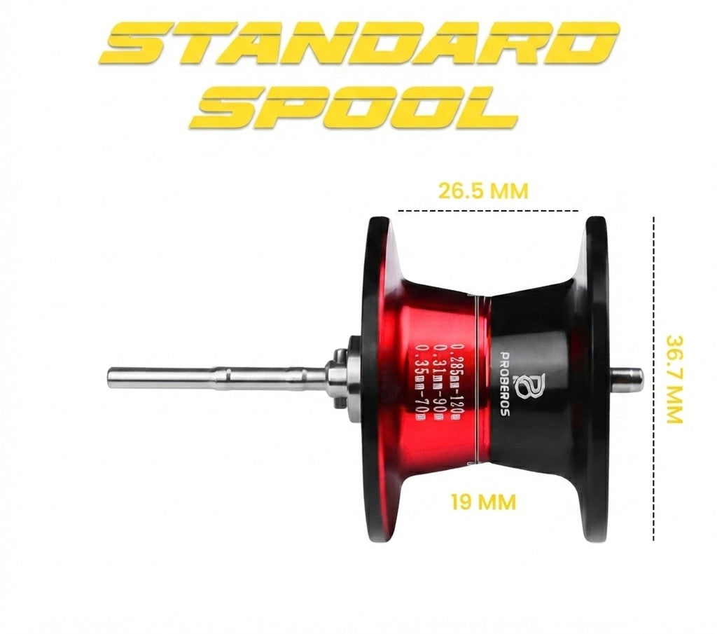Reel Baitcasting Proberos CNC RED BLACK VHC120 - RP107