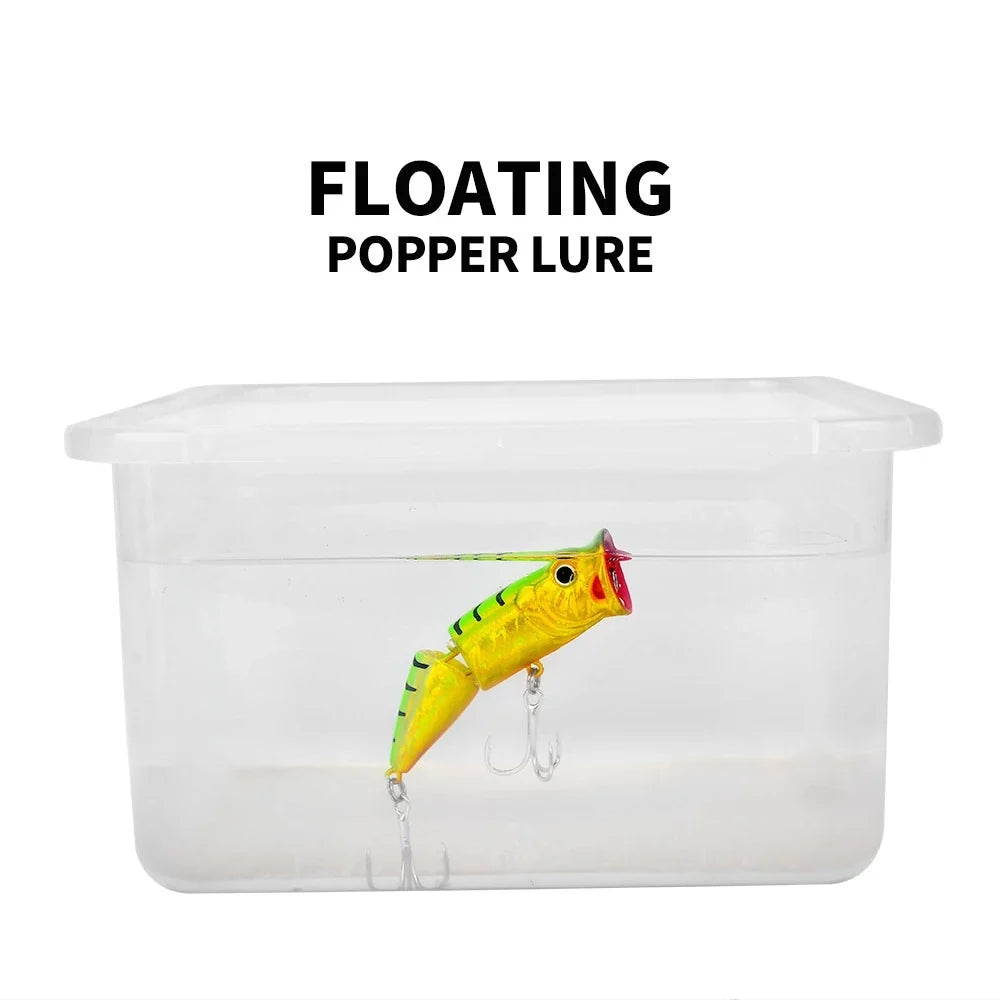 PROBEROS Umpan Pancing POPPER 8Cm/11.5G DW460 Kait #6 LP150