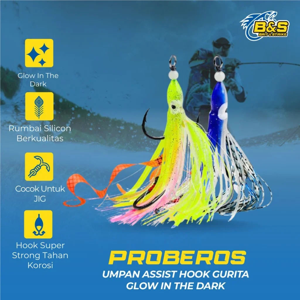 PROBEROS Assist hook GURITA glow in the dark KU008