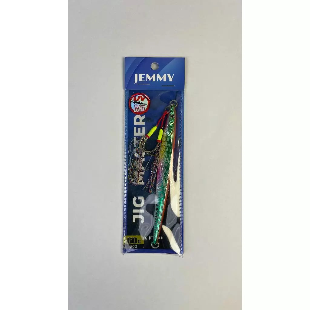 JEMMY Metal Jig New Design 3D Printing GID 60G Hook Super Kuat MJ103