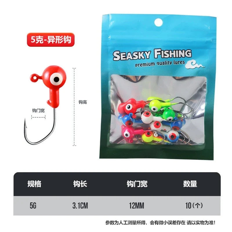 jig head warna random 1.75g/3,5g/5g isi 10pcs / 15pcs / 20pcs KUP018