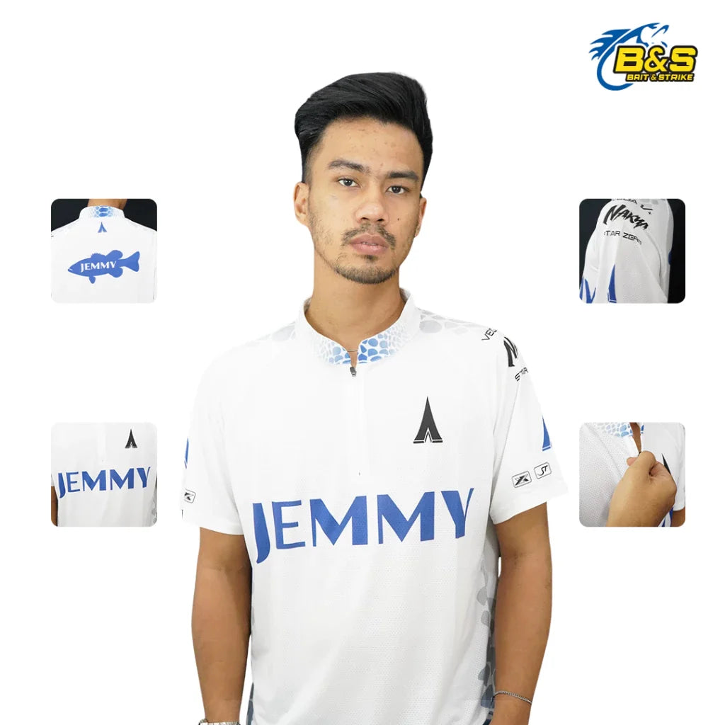 JEMMY JERSEY FISHING SPORT DRY FIT LENGAN PENDEK (HIU) DRYFIT