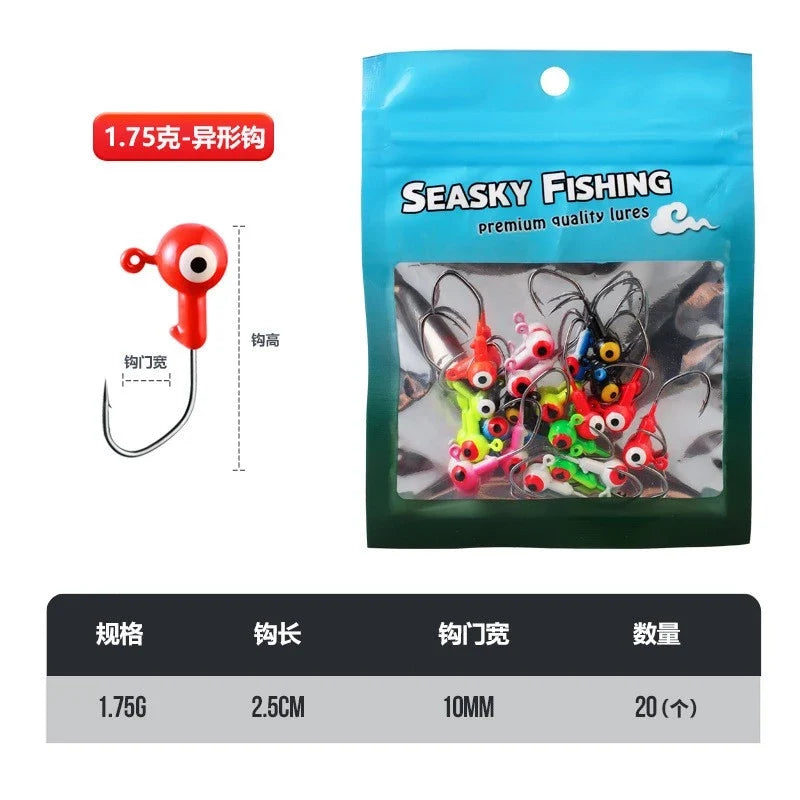 jig head warna random 1.75g/3,5g/5g isi 10pcs / 15pcs / 20pcs KUP018