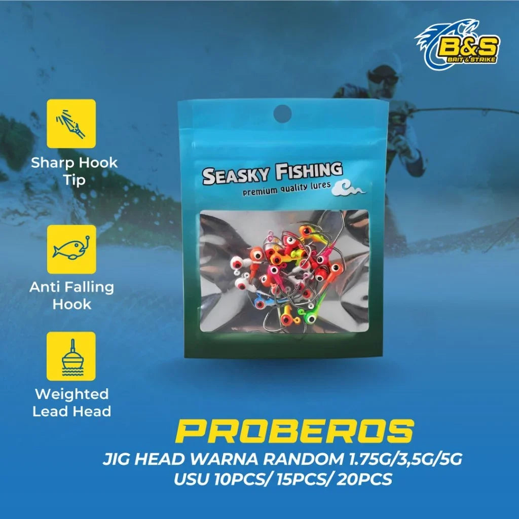 jig head warna random 1.75g/3,5g/5g isi 10pcs / 15pcs / 20pcs KUP018