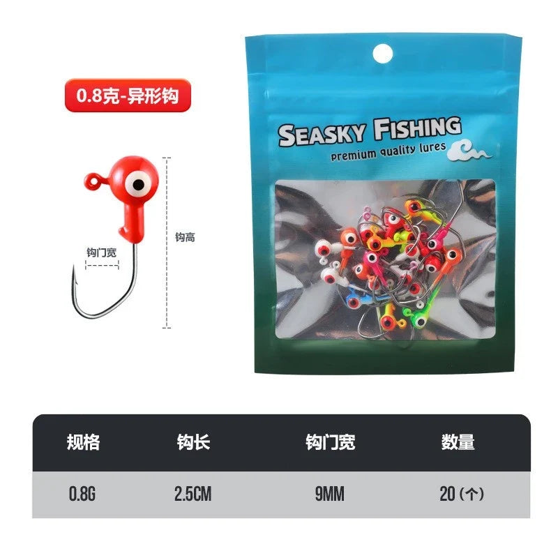 jig head warna random 1.75g/3,5g/5g isi 10pcs / 15pcs / 20pcs KUP018