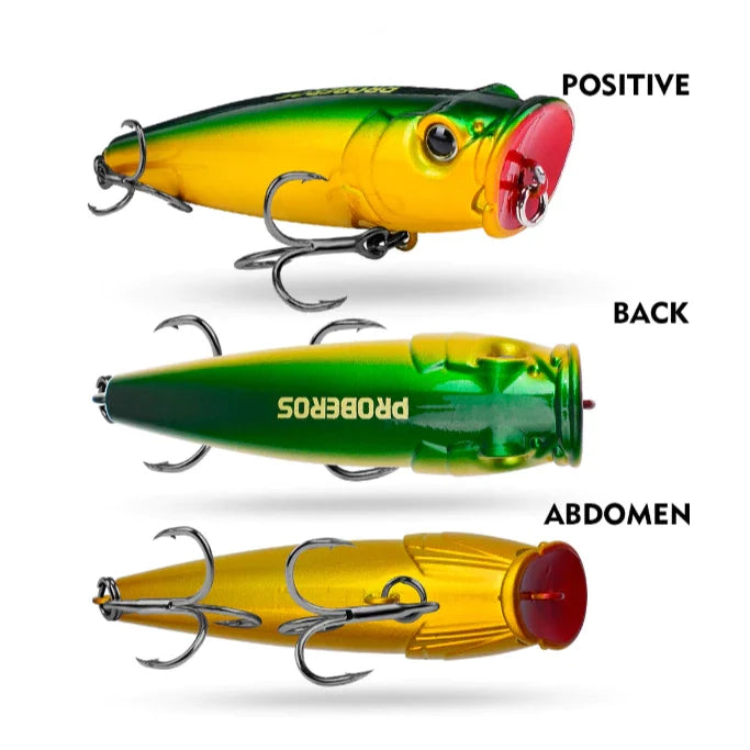 PROBEROS Lure Popper killer 22g/9,4cm mata 3D action stabil