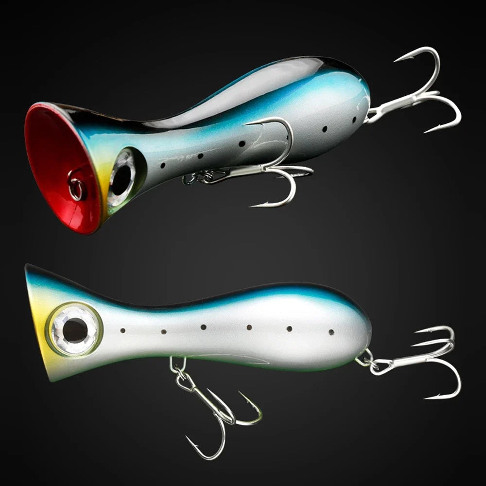 Lure popper 31g 95mm umpan popping killer mata 3D BNS LP221