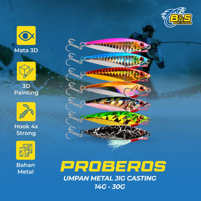 LureKiller Umpan MetalJig Tenggelam 14G 21G 30G Superbait MJ053
