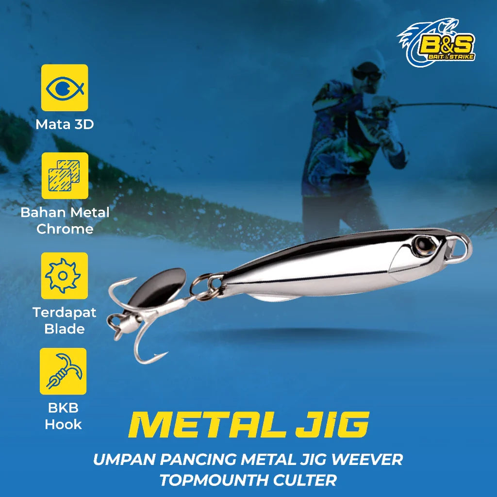 LureKiller Umpan Pancing MetalJig Weever Topmouth Culter MJ027