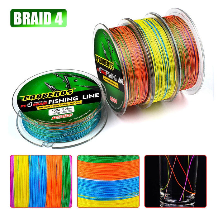 PROBEROS Benang PE 5 WARNA 100M kualitas kuat dan halus SP008_WARNA