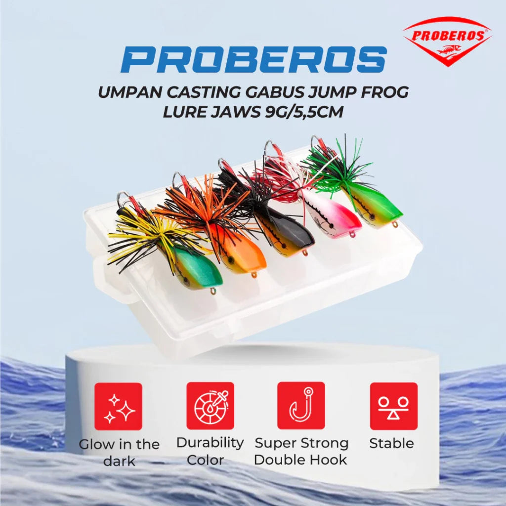 umpan casting gabus jump frog lure jaws 9g / 5,5cm BNS JF225