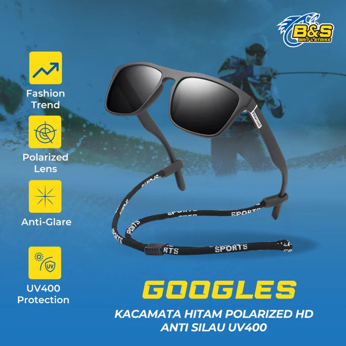 KACAMATA hitam POLARIZED HD anti silau UV400 KC001