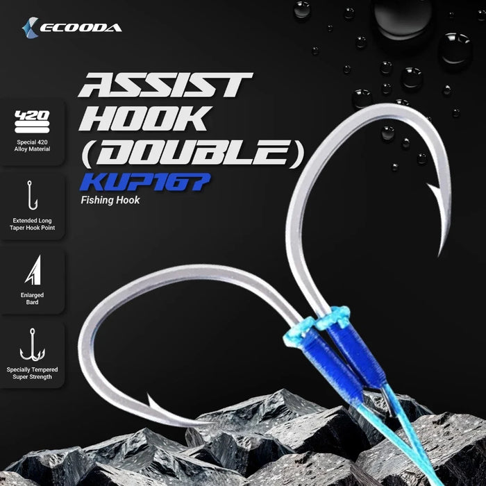 Slow Jigging Hooks (Snelled Hook with Luminous) KUP167