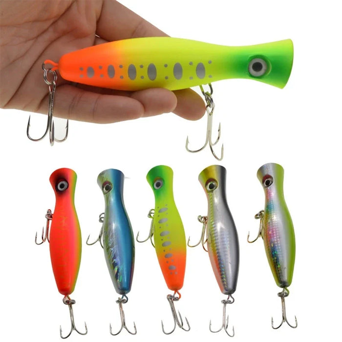 Lure popper 42g mata 3D terdapat rattle umpan popper killer BNS LP222