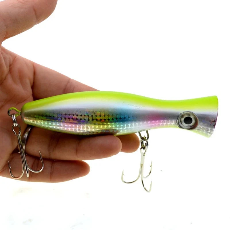 Lure popper 42g mata 3D terdapat rattle umpan popper killer BNS LP222