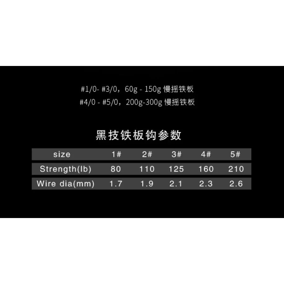 Slow Jigging Hooks (Snelled Hook with Luminous) KUP167
