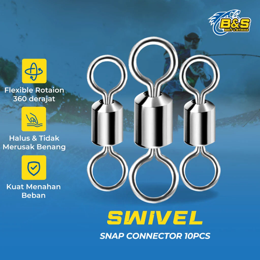 snap conector 10pcs SWIVEL001
