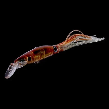 Umpan Lure Trolling Luminous Squid Bentuk Cumi 14cm 40g KUP072