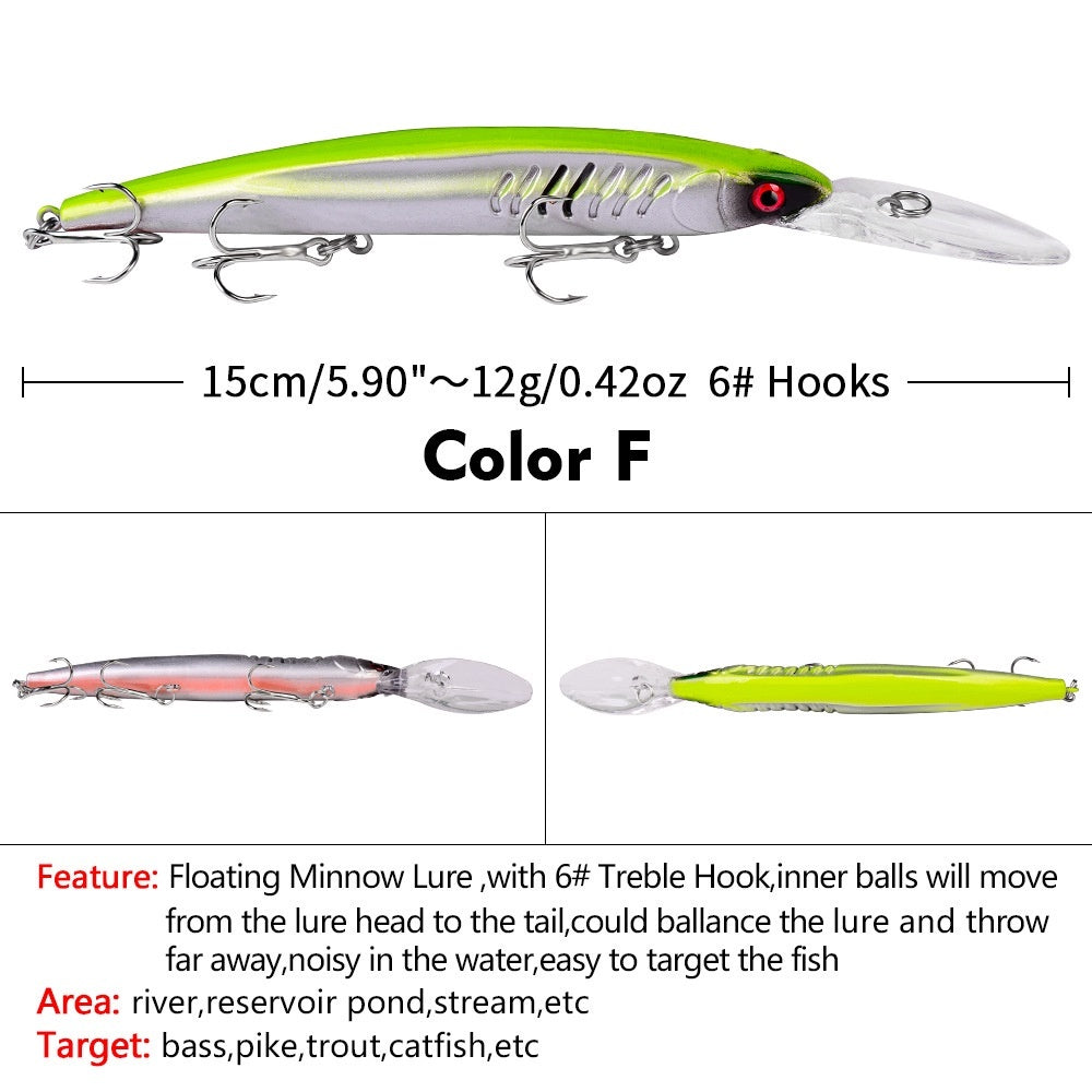 Proberos Minnow Floating DW1302 15cm 13g - MN062