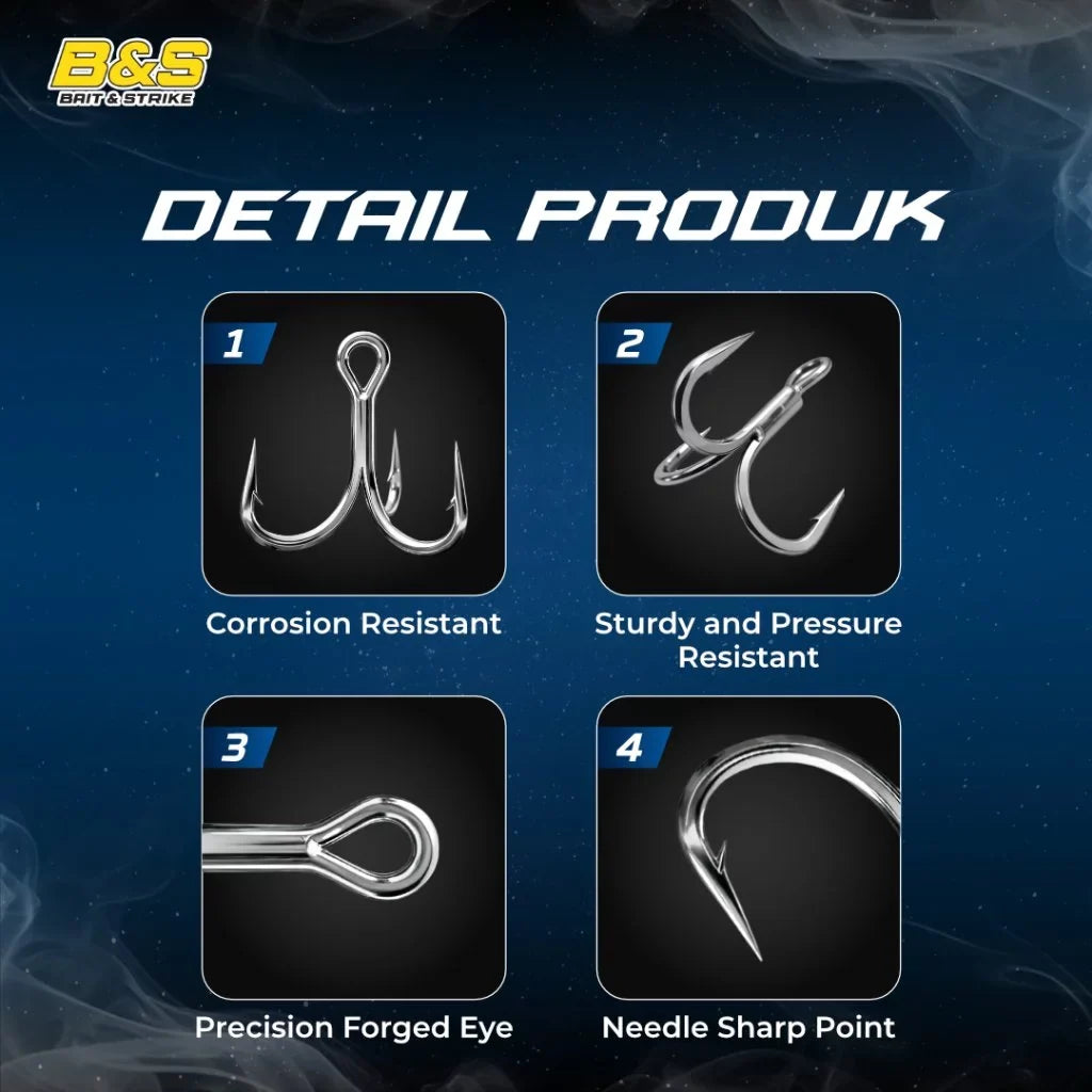 Treble Hook JEMMY 6XSTRONG KUP029