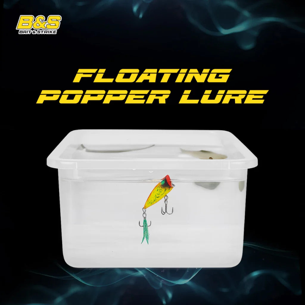 PROBEROS umpan mini popper 4G / 4.3cm lure mini popper hook berbulu killer LP005