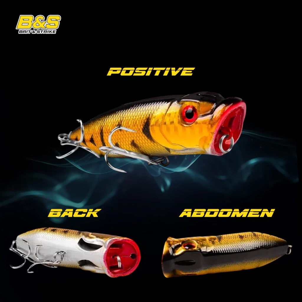 Proberos Umpan Pancing Lure Popper 11G / 7.3Cm Lure Floating LP002