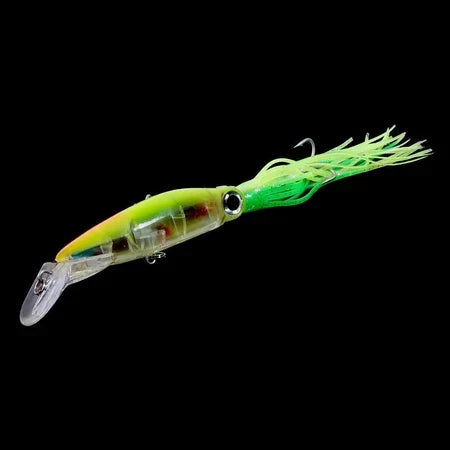 Umpan Lure Trolling Luminous Squid Bentuk Cumi 14cm 40g KUP072