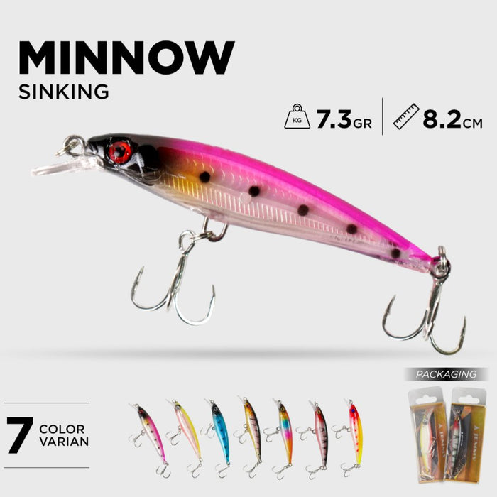JEMMY Minnow Sinking Laser Skin 8.2cm 7.3g - MN232