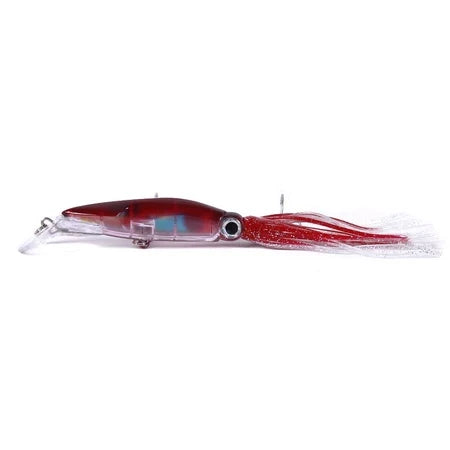 Umpan Lure Trolling Luminous Squid Bentuk Cumi 14cm 40g KUP072