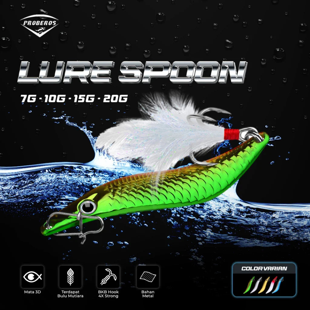 PROBEROS Umpan Pancing DW565 7G/10G/14G/20G Umpan Pancing Bentuk S MJ112