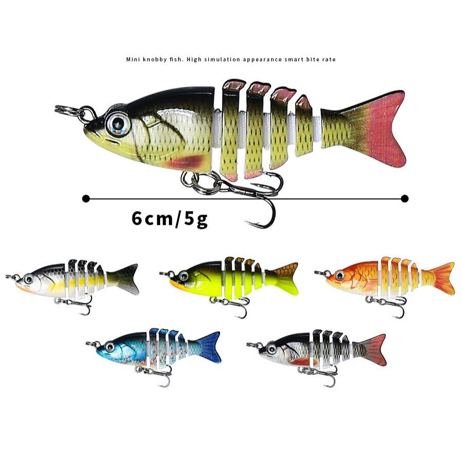 Jointed Minnow Wobbler Sinking 5g/6cm 6 Bagian - MN013