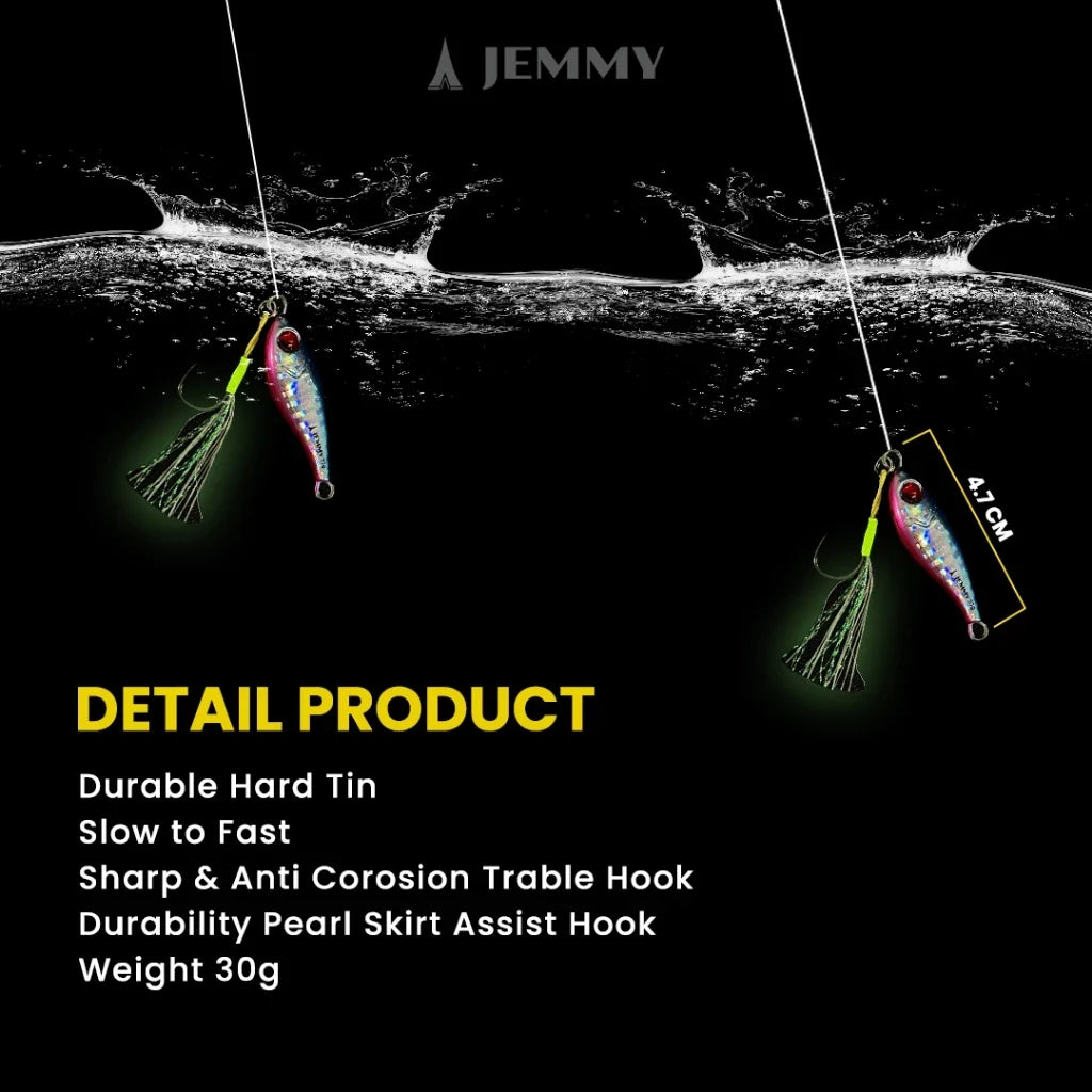 METAL JIG 3D PAINTING HOOK SUPER STRONG MJ100